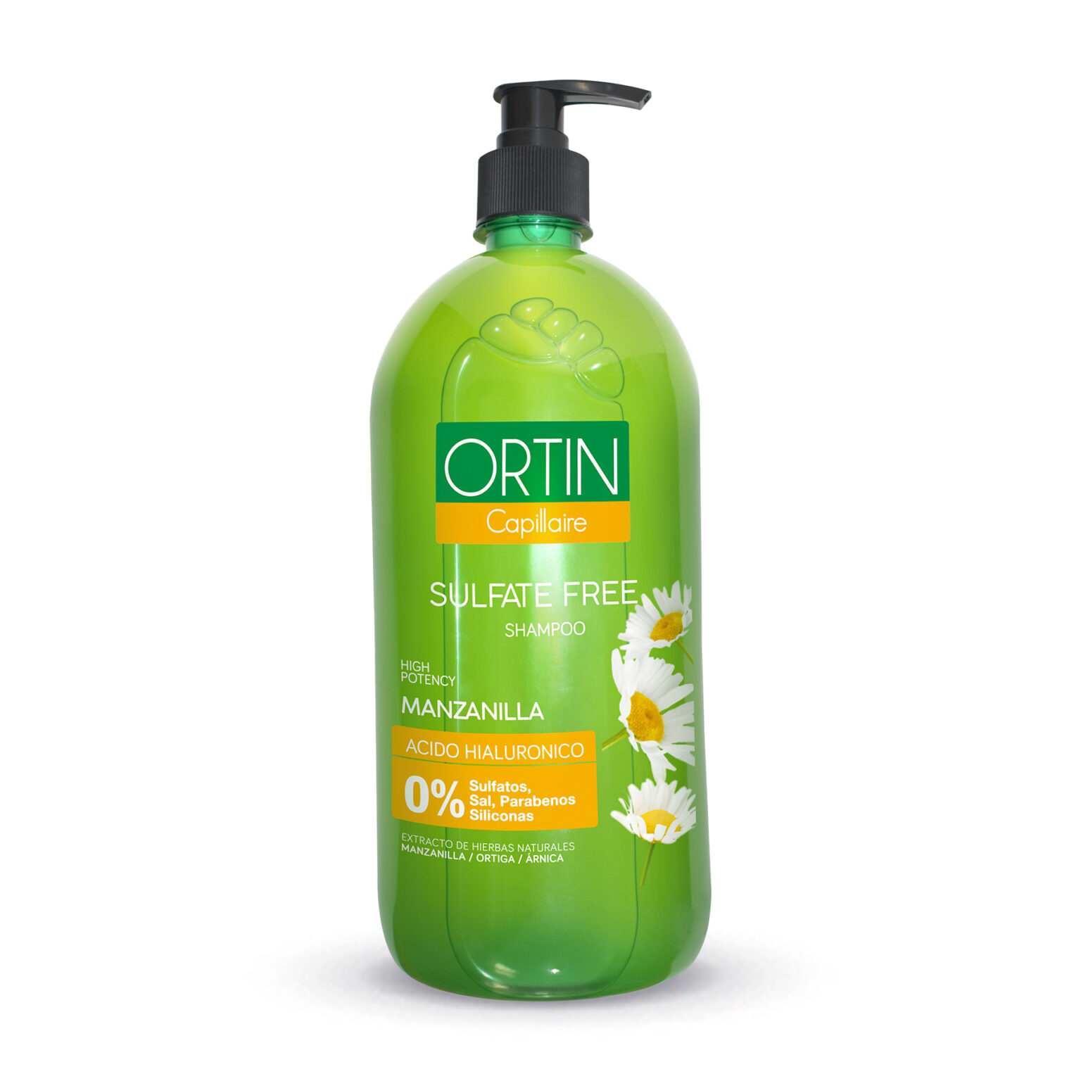 Ortin Capillaire Sulfate Free Manzanilla Shampoo 1L Laboratorios La