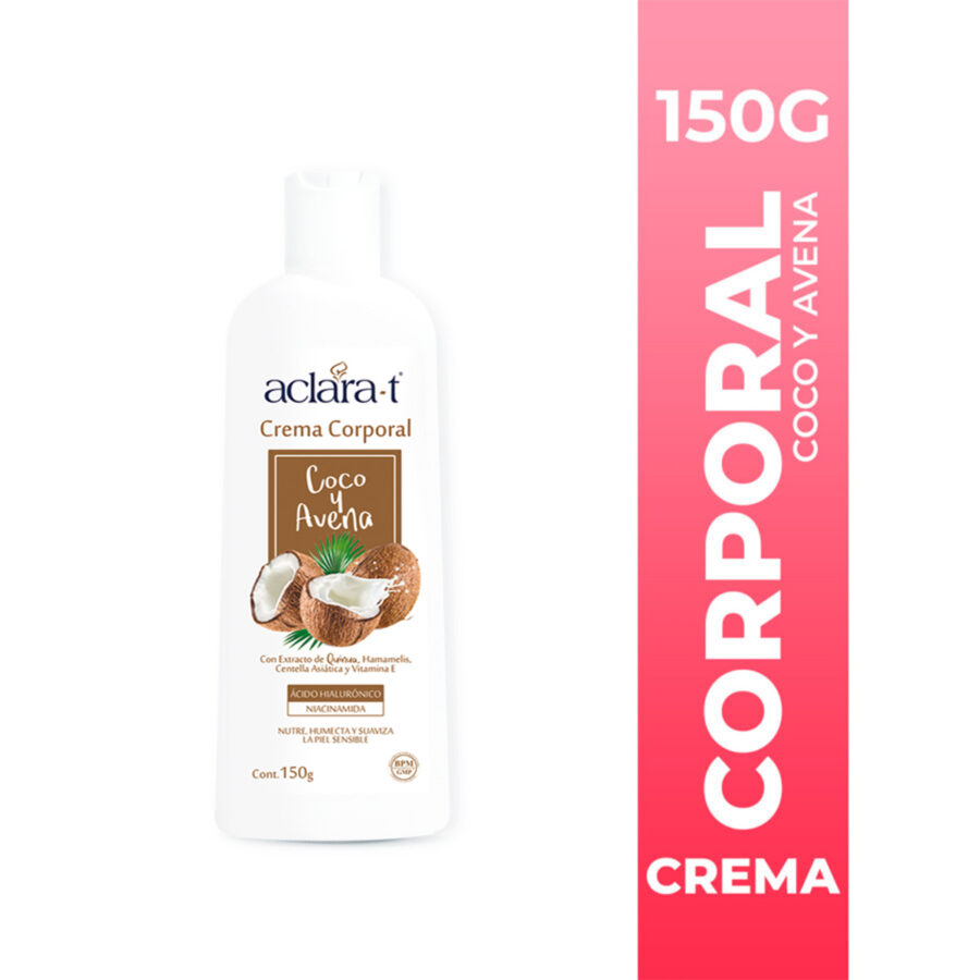 ACLARA-T CREMA CORPORAL COCO Y AVENA 150g