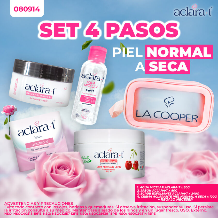 SET 4 PASOS – PIEL NORMAL A SECA