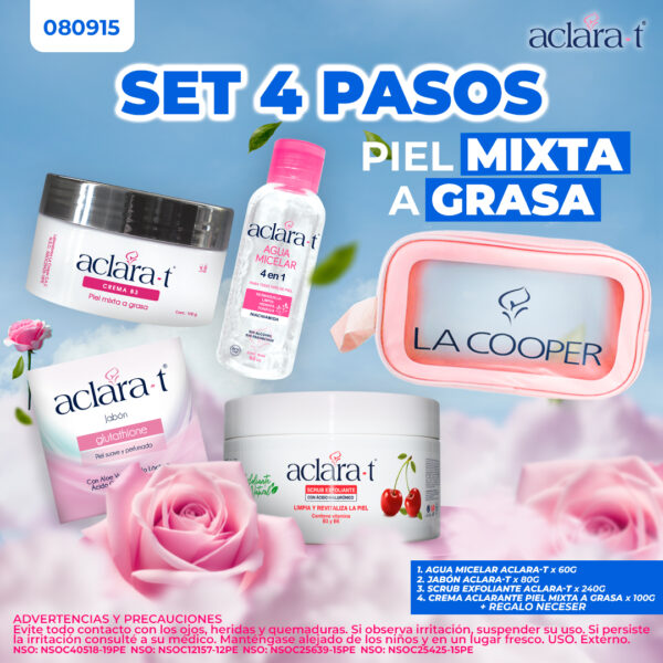 SET 4 PASOS - PIEL MIXTA A GRASA