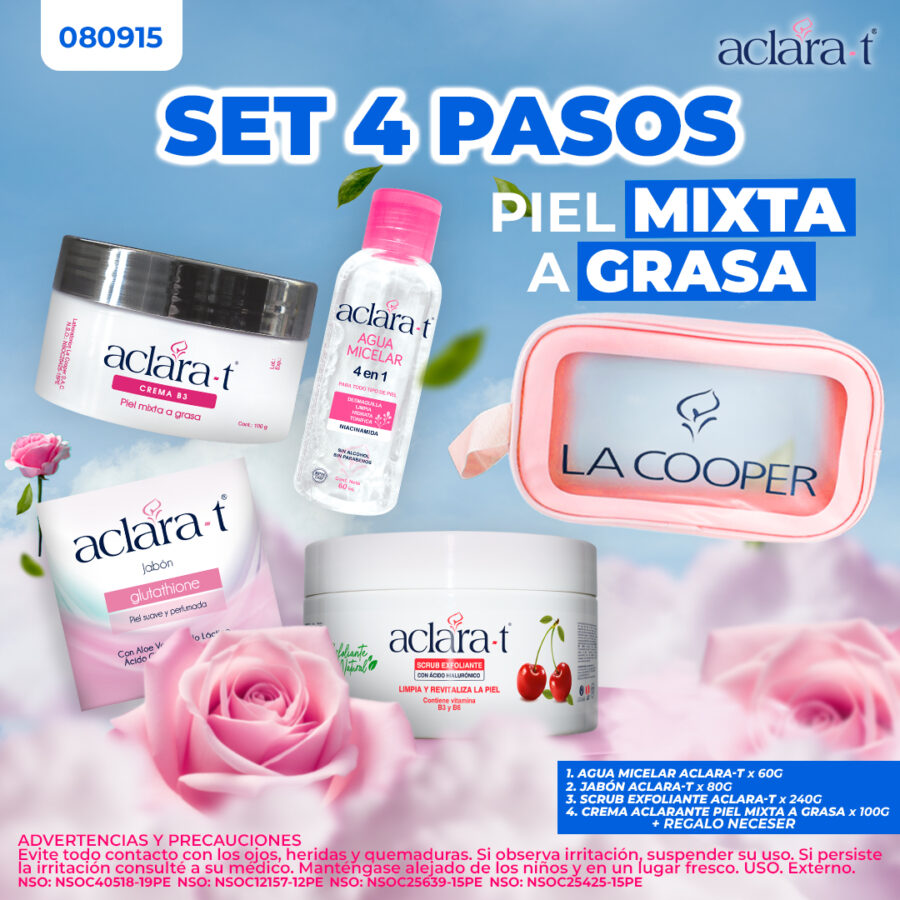 SET 4 PASOS - PIEL MIXTA A GRASA