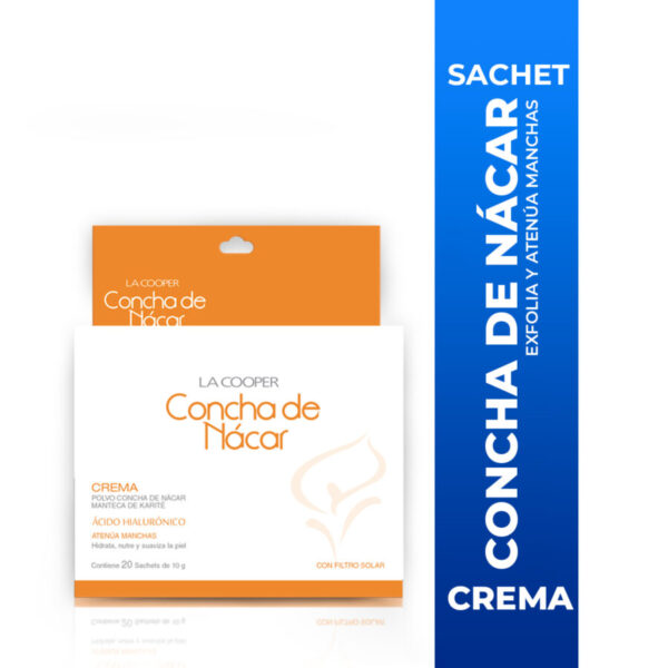 CREMA CONCHA DE NÁCAR CAJA x 20 Sachets
