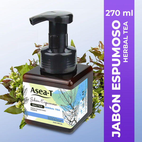 ASEA-T JABÓN ESPUMOSO BACTER HERBAL TEA x 270ml