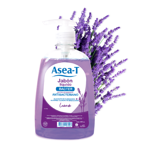 ASEA-T JABON LIQUIDO BACTER. VARIEDAD LAVANDA X 450 ML