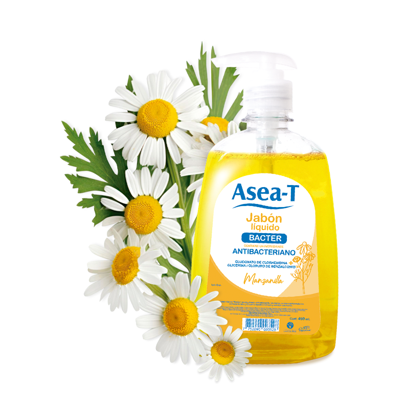 ASEA-T JABON LIQUIDO BACTER. VARIEDAD MANZANILLA X 450 ML