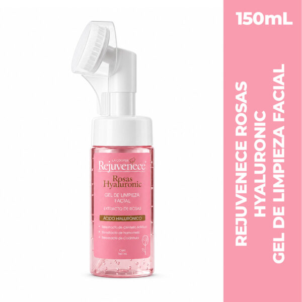 LA COOPER REJUVENECE PLUS ROSAS HYALURONIC GEL DE LIMPIEZA FACIAL x 150mL
