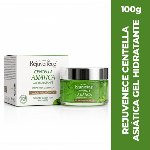 LA COOPER REJUVENECE PLUS CENTELLA ASIÁTICA GEL HIDRATANTE FACIAL x 100g