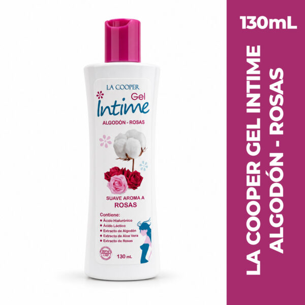 LA COOPER GEL ÍNTIME ALGODÓN - ROSAS x 130mL